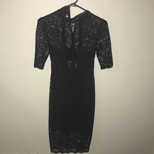 Black lace dress